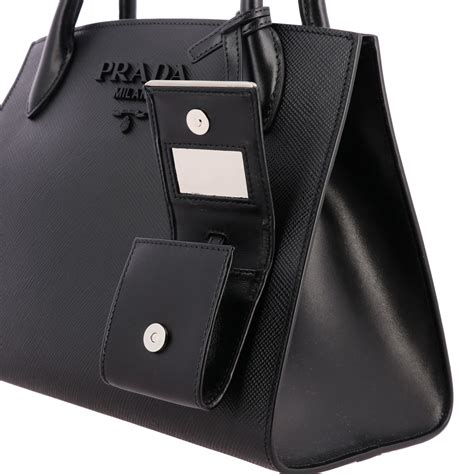 grosse prada handtasche schwarz|Prada evening handbag.